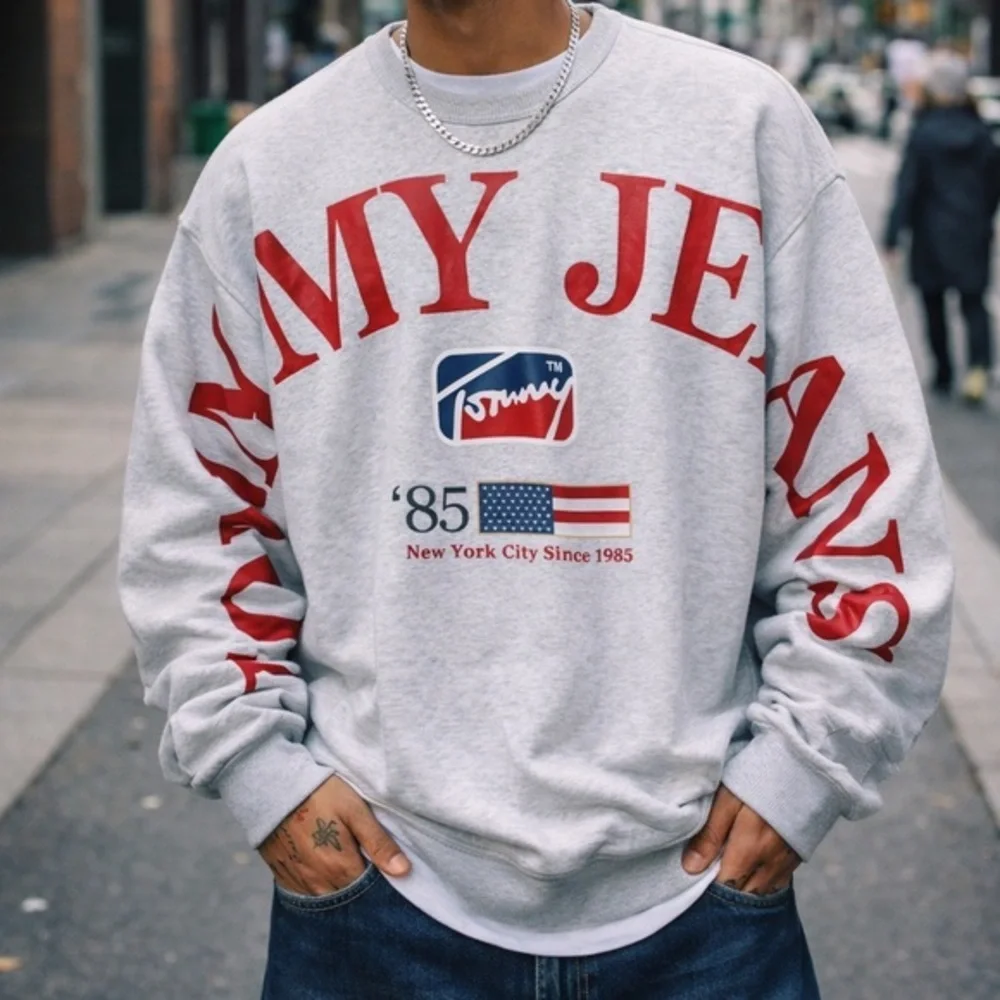 Tommy Hilfiger TJM grey comfort modern sport crew neck